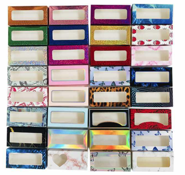 Фабрика мех hbzgtlad ресницы ручной работы в форме сердца упаковка для ресниц