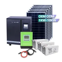 سعر المصنع 3KW 5KW 7KW 10KW كاملة مجموعة الشمسية نظام الطاقة خارج الشبكة نظام البطارية المنزل نظام الطاقة الشمسية