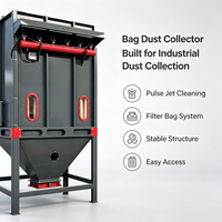 Système de filtration à sacs industriel pour dépoussiéreur, filtration haute efficacité pour poussières métalliques de fonderie