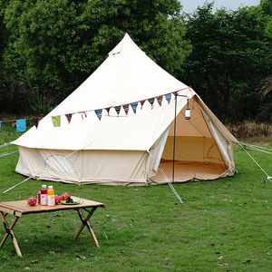 Tente cloche Bell-400, simple couche, <span class=keywords><strong>une</strong></span> chambre, imperméable, quatre saisons, luxe, camping en plein air, glamping, <span class=keywords><strong>yourte</strong></span>, poteaux en aluminium, PVC - Product Image 2