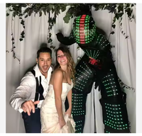 Costume de robot LED de haute qualité pour performance sur échasses, costume de cosplay de robot prédateur, ensemble de costumes pour hommes, tenue de scène, utilisation pour les soirées dansantes