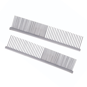 Silver Metal Pet Grooming <b>Comb</b> for Dogs <b>Flea</b> Removal Tool Metal Pins Convenient Design - Product Image 1