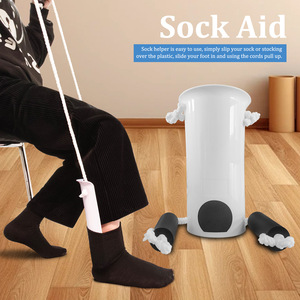 Vente directe usine OEM transfrontalier CWQ002 Aide à l'enfilage des chaussettes pour personnes âgées et femmes enceintes - Pas besoin de s'incliner, conception à cordon de traction - Product Image 4