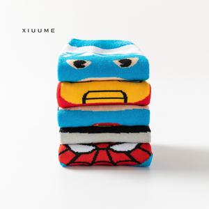 2020 Popular Superhero <strong>Spiderman</strong> Comics Cartoon Sox Pure Cotton Kids Tube <strong>Socks</strong> - Product Image 4