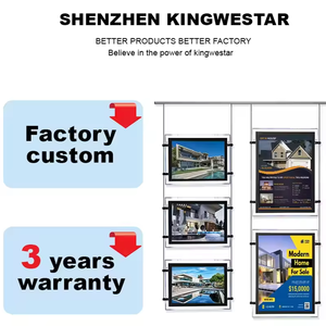 Affiches de cinéma LED personnalisées en acrylique écologique de haute luminosité, format A4, pour publicité intérieure, boîte à lumière LED rectangulaire mince - Product Image 2