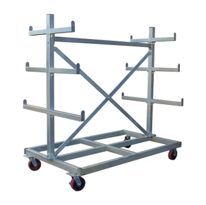 Nhiệm Vụ Nặng Nề A-Khung Lưu Trữ Giỏ Hàng Với Bốn-Bánh Xe Di Động Công Nghiệp Sử Dụng Lưu Trữ Giá Cho Ống Ống Ống Dẫn Thanh Cho Giao thông Vận Tải - Product Image 3