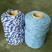 Vente en gros de fil de vadrouille en coton recyclé 0.6s 4 plis torsadés à bas prix