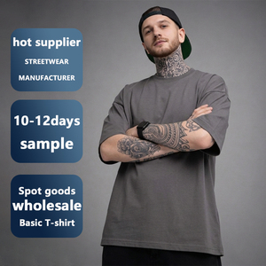 High Quality Clothing Manufacturers Custom logo Streetwear Oversized Cotton <b>Men's</b> T-<b>shirts</b> Plain t <b>Shirt</b> <b>for</b> <b>Men</b> <b>Men's</b> T-<b>shirts</b> - Product Image 1