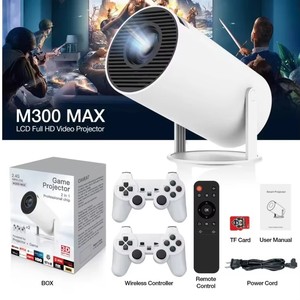 Nouveauté en stock, projecteur de jeu populaire JM300 2 en 1 avec manettes de jeu, mini projecteur 4K, home cinéma portable, projecteur vidéo, film - Product Image 1