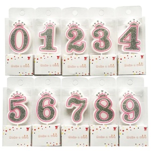Craft Verjaardag Nummer Kaars Party Cake Kaars 0-9 Nummer - Product Image 2