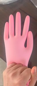 Guantes de Nitrilo ROSADOS Sin Polvo 3 Mil 4 Mil 5 Mil Tallas S / M / L / XL Buen Precio Alta Calidad 9 Pulgadas 10.5 Pulgadas 12 Pulgadas - Product Image 2