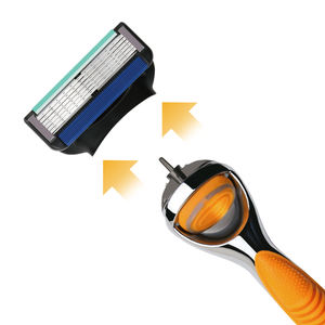 New Design Metal Adjustable <strong>Safety</strong> Shaving <strong>razor</strong> with Cartridge Refill Blade Head Six Balde Comfortable Beard <strong>Razor</strong> - Product Image 3