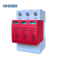 Parafoudre 1000V DC 3P 40kA SPD Dispositif de protection contre les surtensions Protecteur de tension industriel pour système solaire photovoltaïque Certifié CE