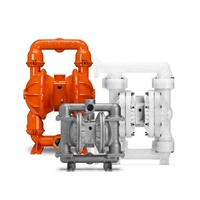 Pompe à double diaphragme pneumatique Wilden, boulonnée, en métal et en plastique, pour l'usinage et le traitement des eaux usées