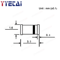 Kit de diodes redresseuses Zener SMD 0,5W à 34 valeurs : 2V, 3V, 3,3V, 3,6V, 5,1V, 5,6V, 7,5V, 10V, 12V, 13V, 15V, 16V, 18V, 20V, 22V, 24V, 30V, 36V, 39V, 47V