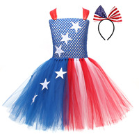Jupe tutu pour la fête de l'Indépendance américaine, costume Xingx pour la fête nationale américaine, robe de défilé patriotique pour filles