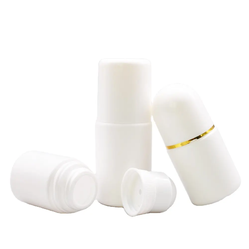 Cosmetic Packaging 30ml 50ml 100ml empty plastic roll on deodorant bottle for perfume essential oil