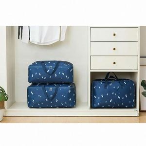 Wardrobe Foldable Oxford Cloth Storage Bag Large Capacity Closet Organizer Household <b>Quilt</b> Storage Bag with Zipper - Product Image 3