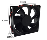 Ventilateur axial de refroidissement EC à double roulement à billes NMB, haut débit d'air (CFM), 92x92x38mm, 110V/220V, pour ventilation industrielle et évacuation des gaz, modèle 9238