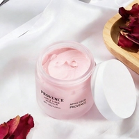 Masque facial en argile de pomme rose clair, antioxydant, doux, cireux et gluant, pour peaux normales, facile à étaler et à forte capacité antioxydante