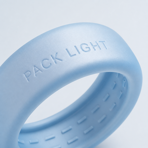 Coque de protection en silicone personnalisée avec logo OEM pour Oura Ring 5/4, Galaxy Ring, RingConn, Ultrahuman, bleu glace, nom de marque gravé en creux, personnalisable - Product Image 2