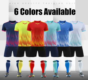 Kit Maglia da Calcio per Adulti Traspirante in Poliestere Uniforme da Calcio Sublimata Personalizzabile Attrezzatura Sportiva da Calcio - Product Image 2