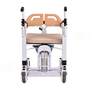 Rehabilitation Transfer Machine Hydraulic Lifting <b>Bed</b> 100kg Capacity With Safety Belt For Elderly And Disabled Patients - Product Image 4