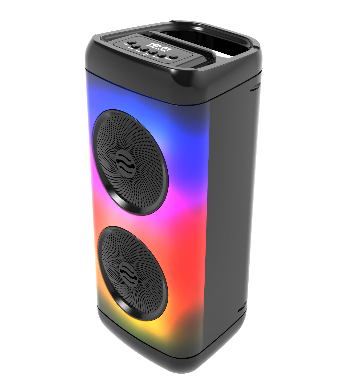 Двойные драйверы Ultras 20 Вт RGB flame портативный динамик микрофон TF карта TWS Hi-Fi динамик большая тележка динамик
