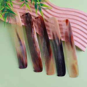 Authentic Natural Crafts Hair Comb Designed With Buffalo Horn By Skilled Artisans For Refined Grooming Balanced <b>Scalp</b> <b>Care</b> - Product Image 2