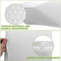 Enveloppes à bulles biodégradables personnalisées avec logo, adhésif puissant, couleur et taille personnalisées, gaufrage, emballage protecteur pour cosmétiques
