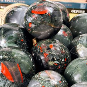 Esfera de Cristal de Piedra de Sangre Africana Natural al por Mayor, Precio de Mayoreo para Regalos de Días Festivos, San Valentín y Cumpleaños - Product Image 2