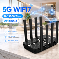 Router Wi-Fi Openwrt 5G BE19000Mbps WiFi7, Módem 5G con Tarjeta SIM, Router Esim de Alta Velocidad para Hogar, Oficina, Juegos y Streaming