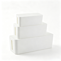 Boîte de gestion des câbles, grande boîte organisatrice de câbles pour dissimuler les multiprises et les câbles sous le bureau, boîte de rangement pour câbles de télévision et d'ordinateur