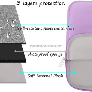 Lilac Neoprene máy tính xách tay tay áo trường hợp chống nước Túi máy tính phong cách đơn giản - Product Image 4