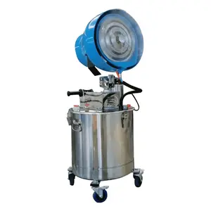 Fixed type mist spray fan industrial pedestal fan with water spray for workshop greenhouse