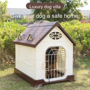 Venta directa de fábrica, casa de perro extraíble para exteriores, impermeable y cálida para invierno, casa de plástico para mascotas a prueba de lluvia - Product Image 4