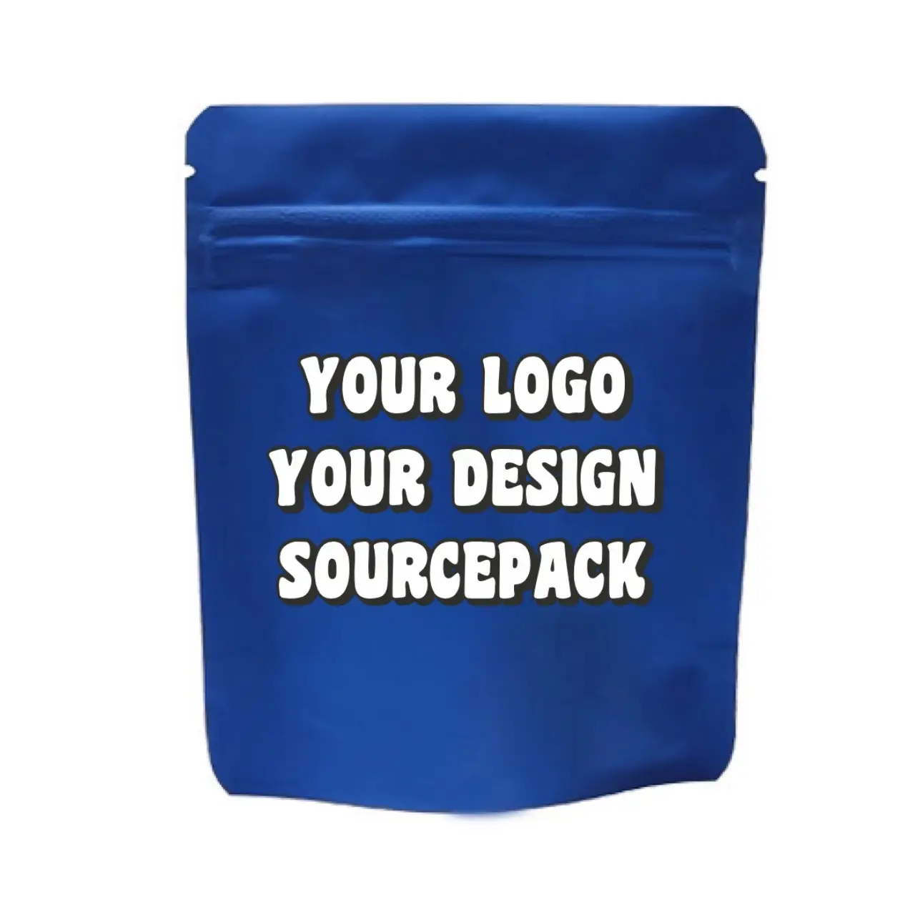 Sourcepack açılıp kapanabilir çocuk dayanıklı Logo yumuşak dokunmatik Doypack koku geçirmez kilitli yenilebilir ambalaj baskılı özel Mylar çantalar