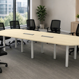 Modern Oblong Conference <b>Table</b> Wood Veneer Modular <b>Office</b> Furniture for Meeting Room Commercial Use - Product Image 1