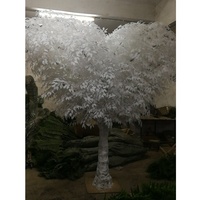 Décoratif 350cm hauteur grand banian blanc artificiel d'intérieur plantes bonsaï artificiel ficus benjamina arbres à Guangzhou