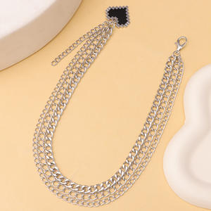 Ornements de chaussures, chaîne en métal en forme de cœur, breloques pour chaussures de femme, blanc K, automne 2024, origine Yiwu, Sp-833 - Product Image 4