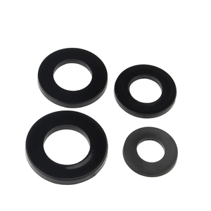 M4 M5 <span class=keywords><strong>M10</strong></span> <span class=keywords><strong>Rondelle</strong></span> plate en nylon 4mm ID 15mm OD 1mm d'épaisseur Blanc Noir Plastique Caoutchouc Silicone Joint d'écartement Joint Anneau - Product Image 3