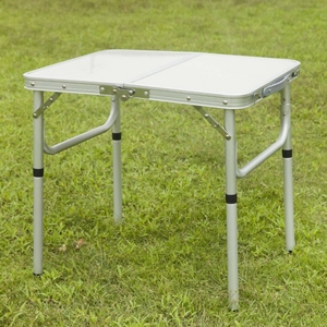 Modern Portable Outdoor Aluminum <strong>Folding</strong> <strong>Dining</strong> <strong>Table</strong> <strong>Chairs</strong> Set Rectangular Villa Panel Foldable Feature for Wood Style Design - Product Image 1