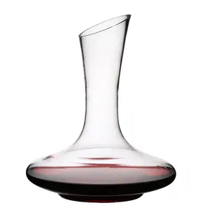 I più venduti decanter per vino in vetro di cristallo trasparente unico all'ingrosso da 1800ml per regalo