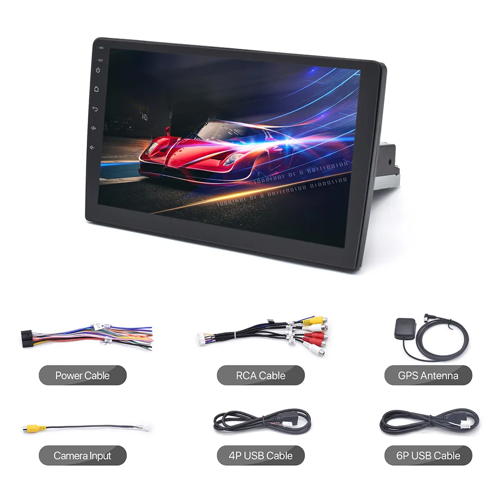 Low-price Large-screen Instrument Panel Universal Audio Stereo Radio 10-inch 2g+32g Android 13 Gps/wifi/bt Car Android Player