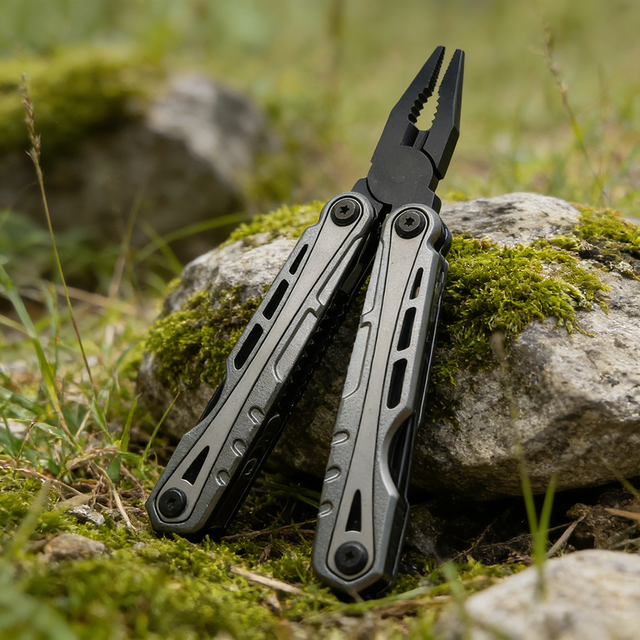 Multifuncion Black Folding EDC Knife Blade Pliers Heavy Duty Multi-Tool With Clip Outdoor Repair Camping Hiking Pliers Hand Tool