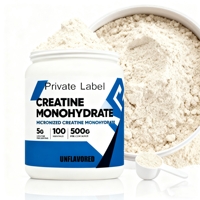 Poudre de monohydrate de créatine micronisée de qualité supérieure en gros Nutrition sportive pour adulte 500G pré-entraînement post-entraînement