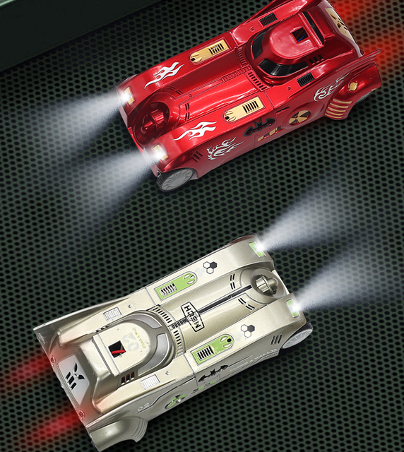 HKX1 Wireless Remote Control Cool Light 360 Degree Rotating Rc Wall Climbing Cars with Head Light