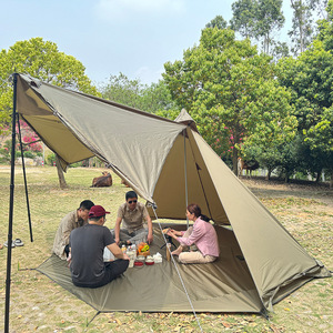 Extended Type Tent Polyester Oxford Cloth Rainproof Windproof Sun Proof UV Protection Double Layer Three Season Outdoor - Product Image 1