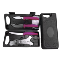 Couteau de chasse 6 pièces couteau de chasse en acier inoxydable outil extérieur