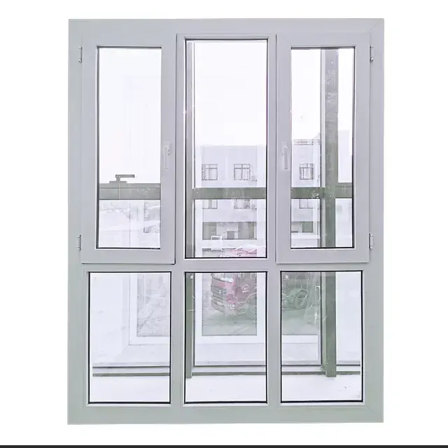 نوافذ مزدوجة من الكلوريد متعدد الفينيل بتصميم أوروبي، نوافذ منزلقة من البلاستيك PVC، نوافذ منزلقة من البلاستيك، نوافذ منزلقة من البلاستيك مقاومة للرياح